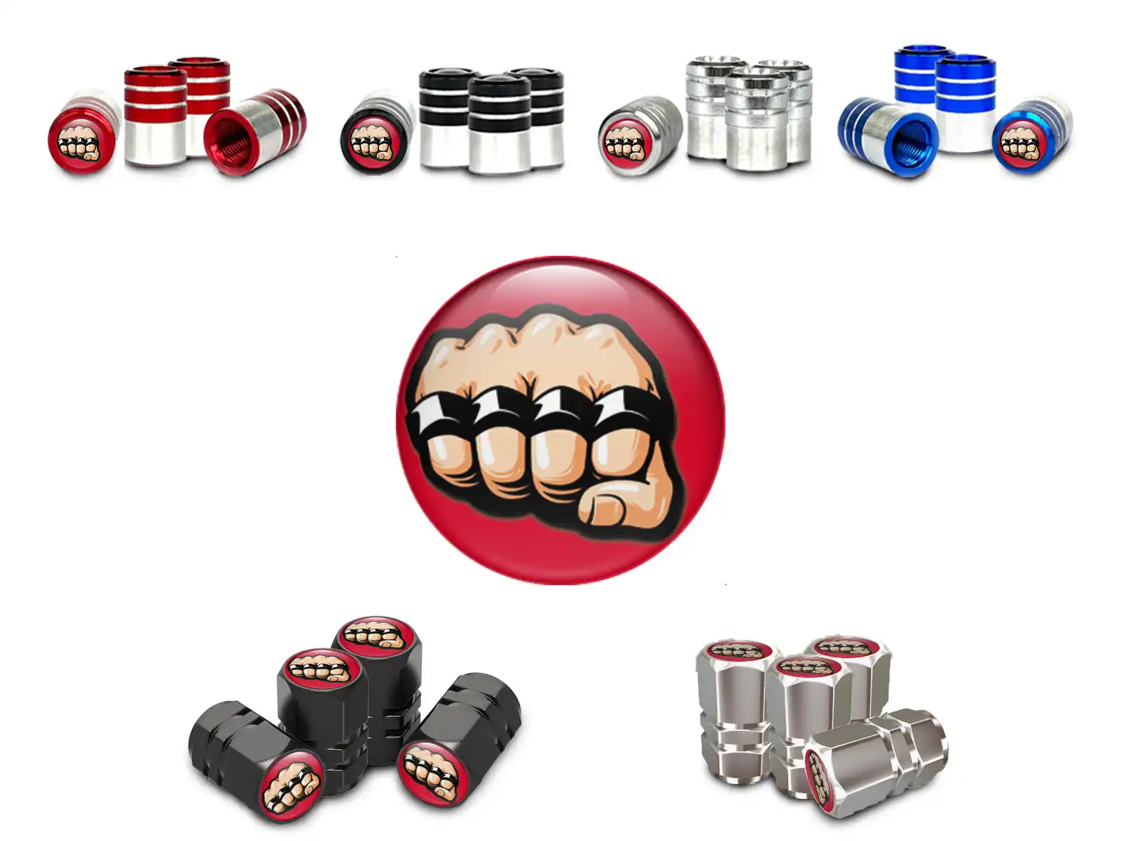 Tires Valve Caps for Trucks Force Style